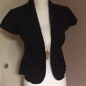MICHAEL KORS Black eyelet Summer jacket